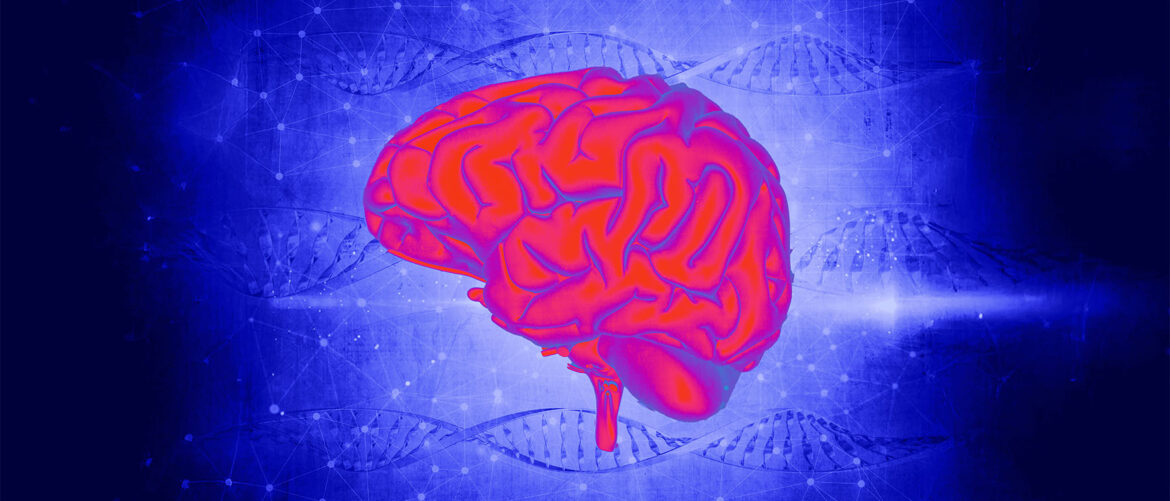 3d-render-grunge-style-brain-image-dna-strands-background
